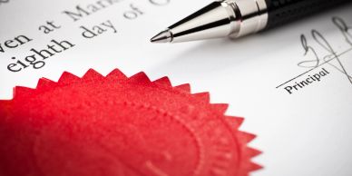 Notary seal and official stamp