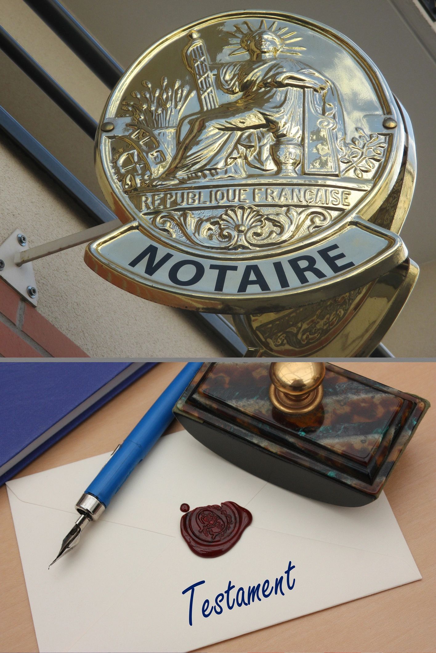 Document signing with fountain pen and wax seal